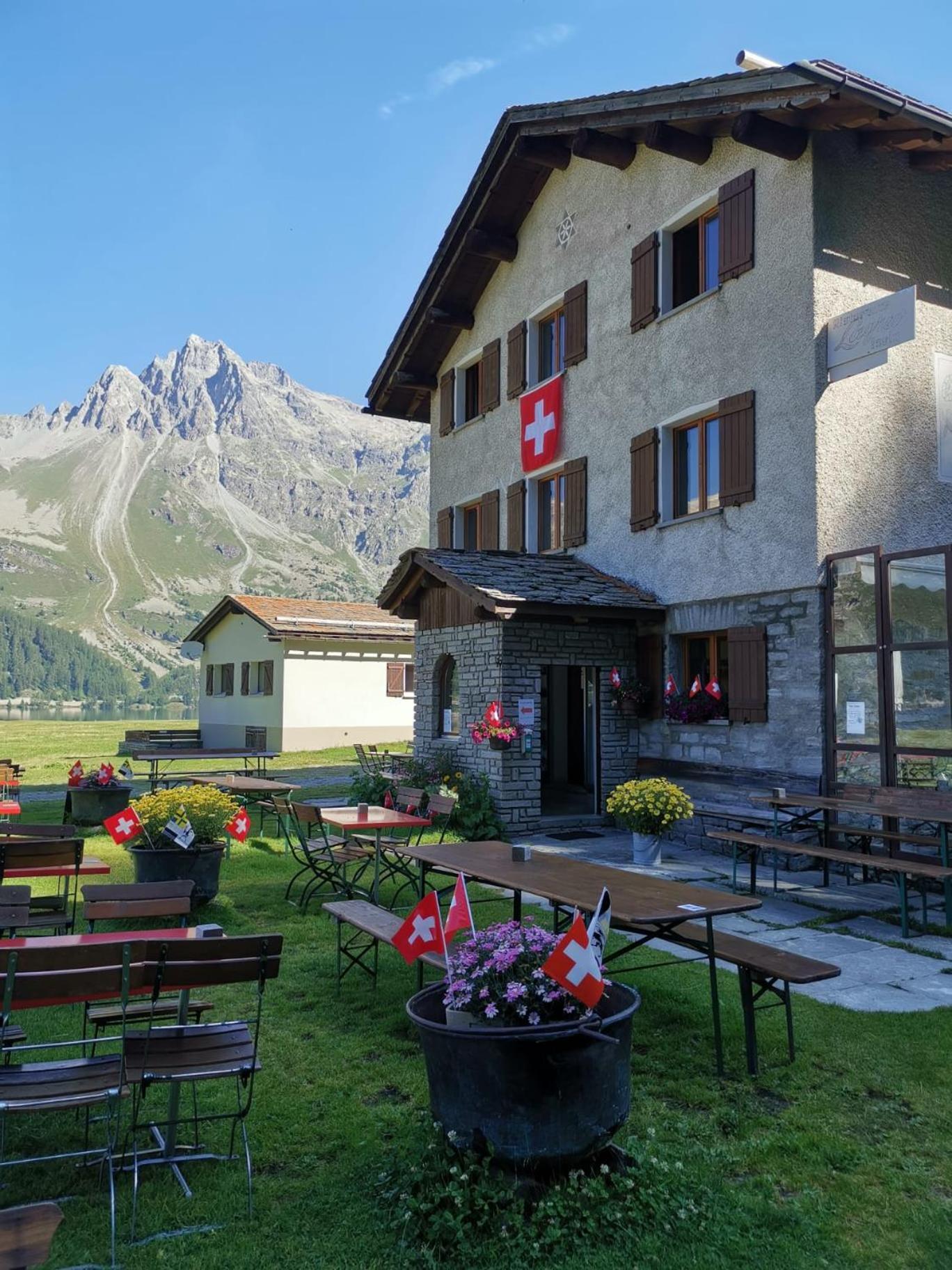 Hotel Ristorante Lagrev Maloja Kültér fotó